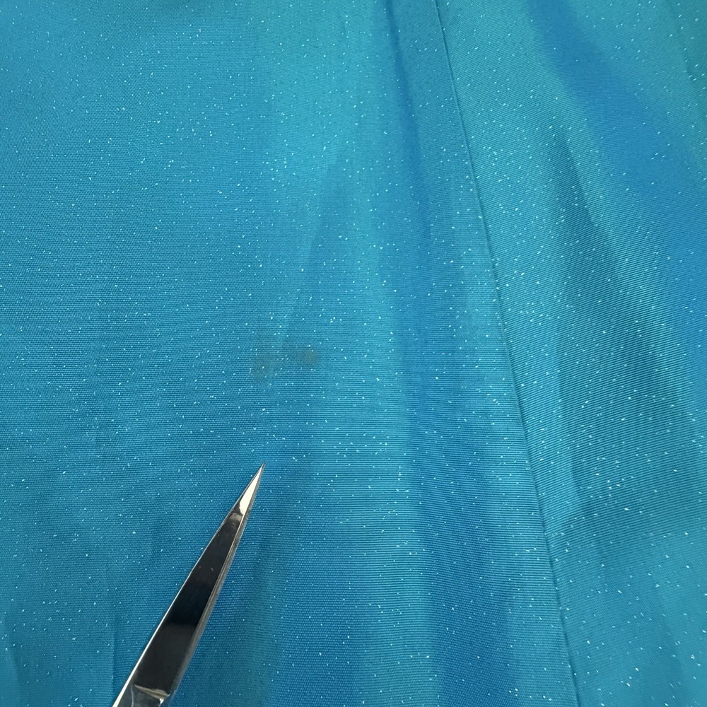 Vintage Gunne Sax Jessica McClintock 10 Strapless Shimmery Blue Satin Gown Dress - Picture 13 of 14